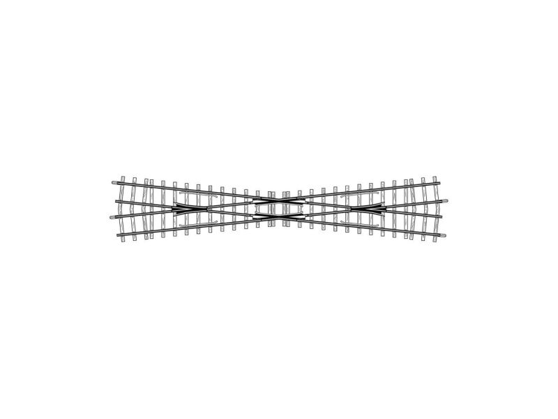 Bemo 4218 000 H0m 12° incrocio, 220mm