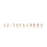 NOCH 14985 Figuren unbemalt, Sparpackung