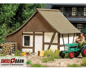 Busch 1903 Fachwerkschuppen aus Holz - H0 - Ansicht 1