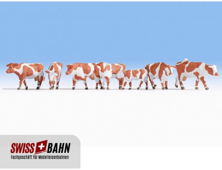 NOCH 15726 Kühe baun- weiss aus dem Inland