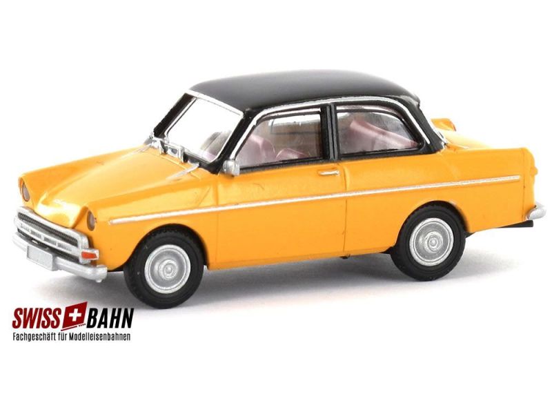 BREKINA 27719 DAF 750, giallo chiaro/nero (ferrovia in...
