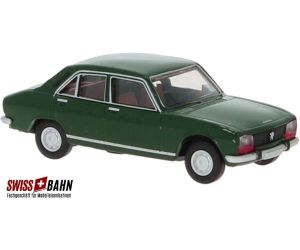 BREKINA 29118 Peugeot 504, dunkelgrün, H0 - Ansicht 1