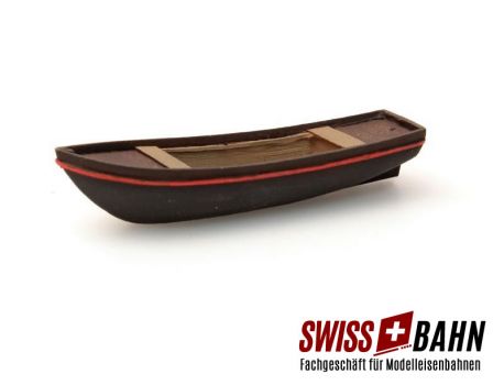 ARTITEC 387143 - Ruderboot - rot/braun, Fertigmodell H0