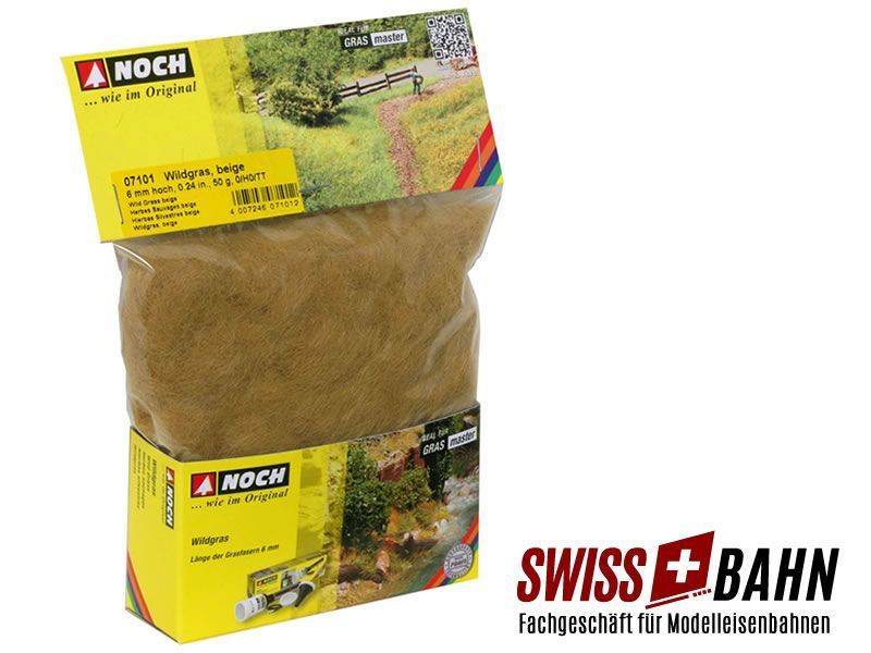 NOCH 07101 Erba selvatico, beige, lungo 5 mm, 50gr...
