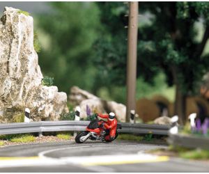 BUSCH 7941 Kurvenkratzer, Motorrad Action Set H0 - Ansicht 1