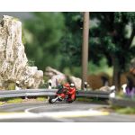 BUSCH 7941 Kurvenkratzer, Motorrad Action Set H0