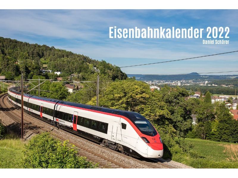 SB 070122 - Schweizer Eisenbahn Kalender 2022 - Offset Qualität