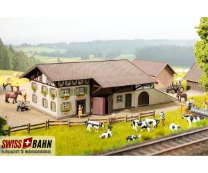 NOCH 66714 Bauernhof - Laser-cut Bausatz lackiert H0 - Ansicht 1
