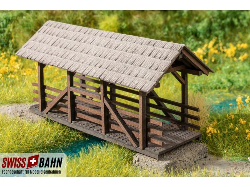 NOCH 14372 - Pont piéton, découpé au laser