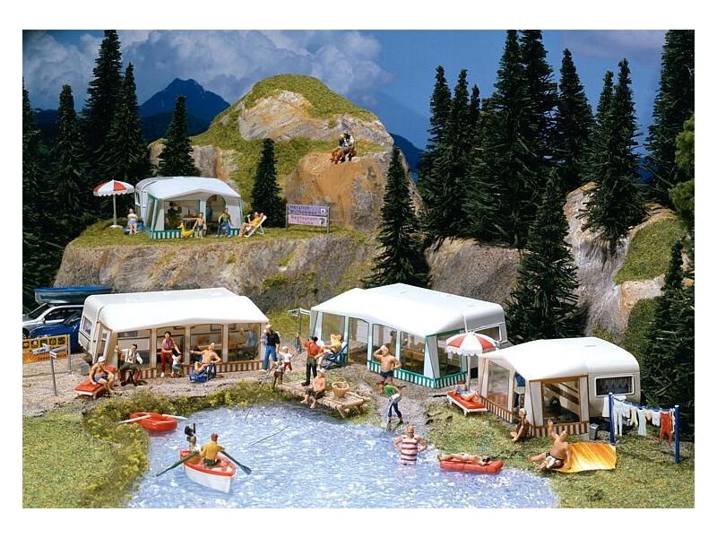 Faller 130503 Ensemble de caravanes de camping