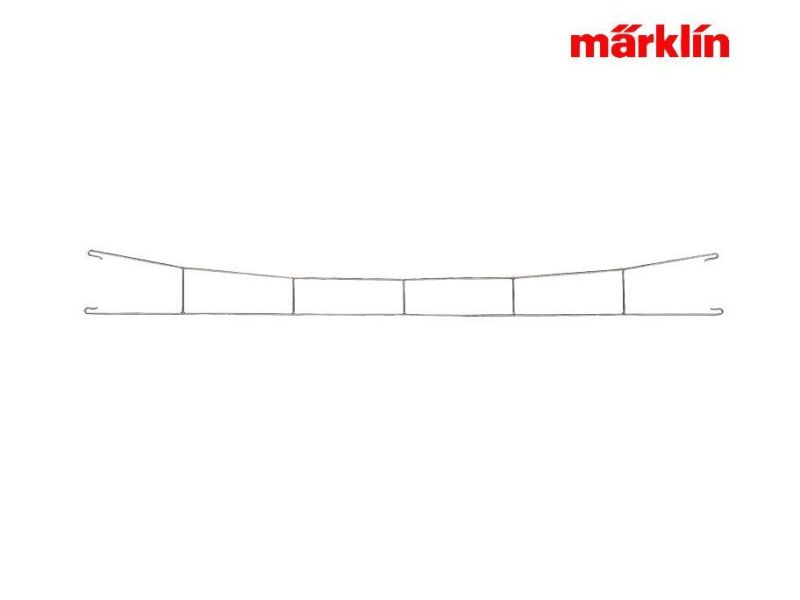 Märklin 70203 pezzo di filo di contatto 203 mm, 5 pezzi