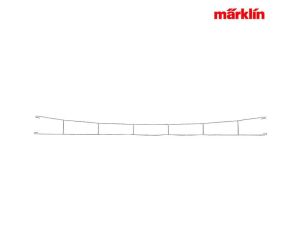 Märklin 70253 Fahrdrahtstück 253 mm, 5 Stück - Ansicht 1