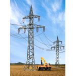KIBRI 38533 Deko-Set Strommasten, 4 Stück H0 - Ansicht 1