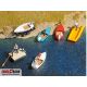 BUSCH 1157 Boote Set in verschiedenen Farben - H0
