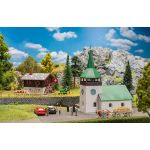 FALLER 190201 Alpenhäuser Schweiz - Doppelset mit Kirche