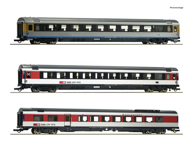 ROCO 74021 SBB Personenwagen-Set, EuroCity