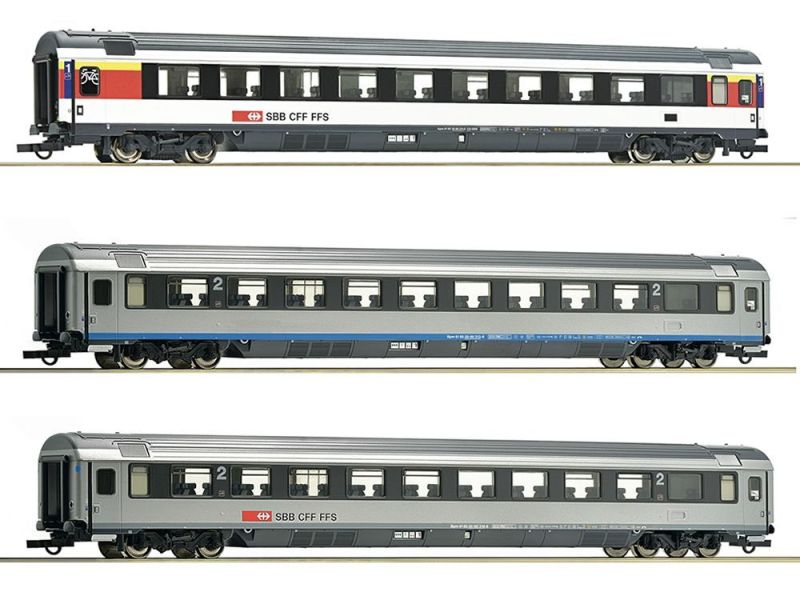 ROCO 74022 Set de voitures SBB, EuroCity
