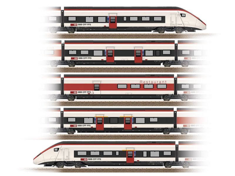 MÄRKLIN 39810 SBB RABe 501 Giruno train multiple