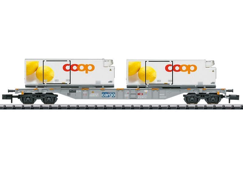 MINITRIX 15492 Containertragwagen coop®