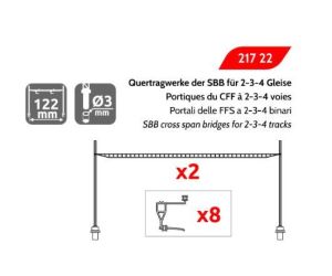 MAFEN 21722 SBB Quertragwerk für 2-4 Gleise (N) - Ansicht 1