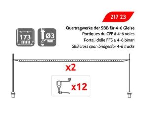 MAFEN 21723 SBB Quertragwerk für 4-6 Gleise (N) - Ansicht 1