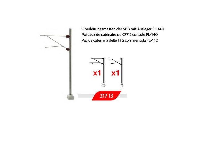 MAFEN 21715 Pali profilati FFS, 2 pezzi (N)