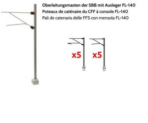 MAFEN 21714 SBB Profilmast 5 Stück (N)