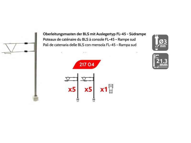 MAFEN 21704 BLS Rampe sud - Mât FL45 Flèche