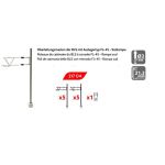 MAFEN 21703 BLS Südrampen- Mast FL45 Ausleger