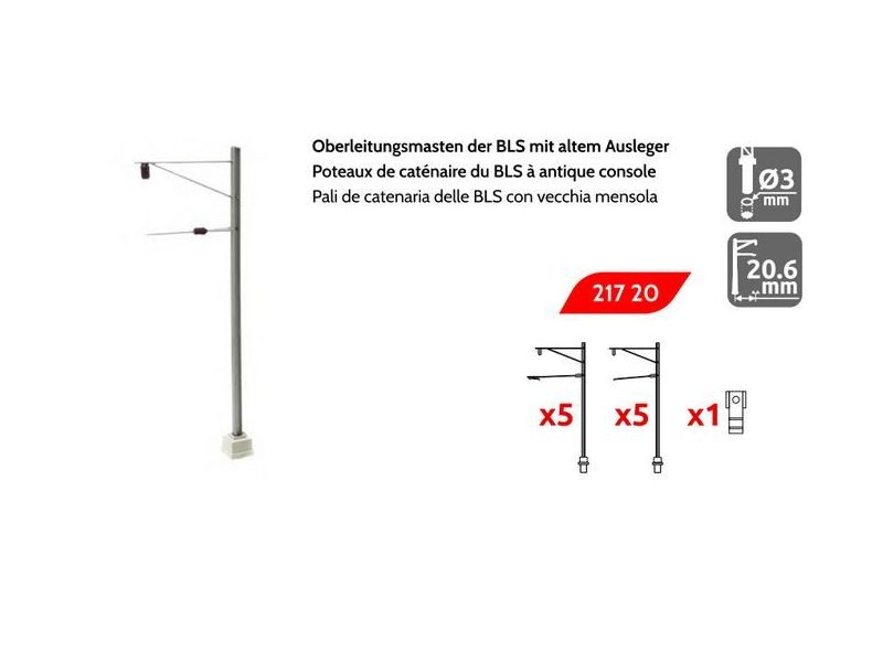 MAFEN 21720 BLS Oberleitungsmast (alter Ausleger) MAFEN 21720 BLS Oberleitungsmast (alter Ausleger)