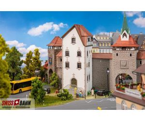 FALLER 130823 Bischofsturm mit schöner Loggia und Geländer.
