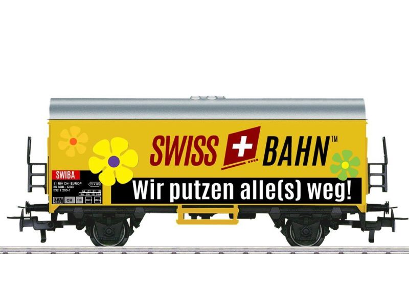 Märklin- KPF 4415.711A - Wagon de nettoyage de rails