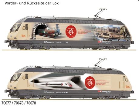 ROCO 70678 SBB Re 460 019-3  '175 Jahre Eisenbahnen Schweiz DCS