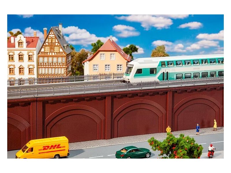 FALLER 120573 Arcate con letto ferroviario H0...