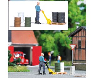Busch 7809 Pallettenroli- Hubwagen H0 - Ansicht 1