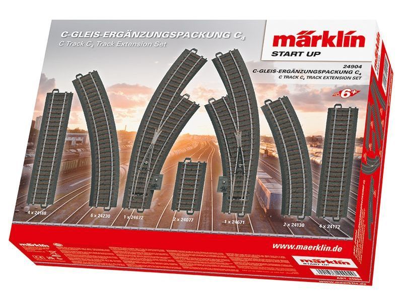 Märklin 24904 pacchetto di espansione C-Gleis C4