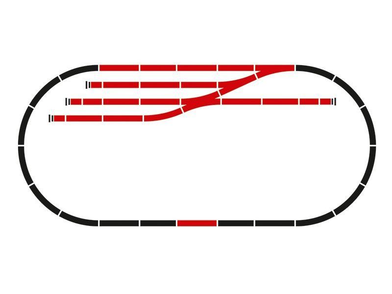 thumbnail image 2 of Märklin H0 24905 C-Track Supplemental Pack C5 – New AC Track Set 2 of 6
