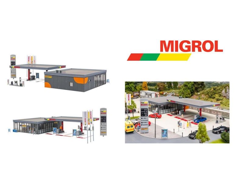 FALLER 190559 Station-service Migrol (Migros), H0