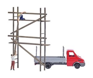 Busch 7901 Gerüstbau mit Iveco Transporter H0
