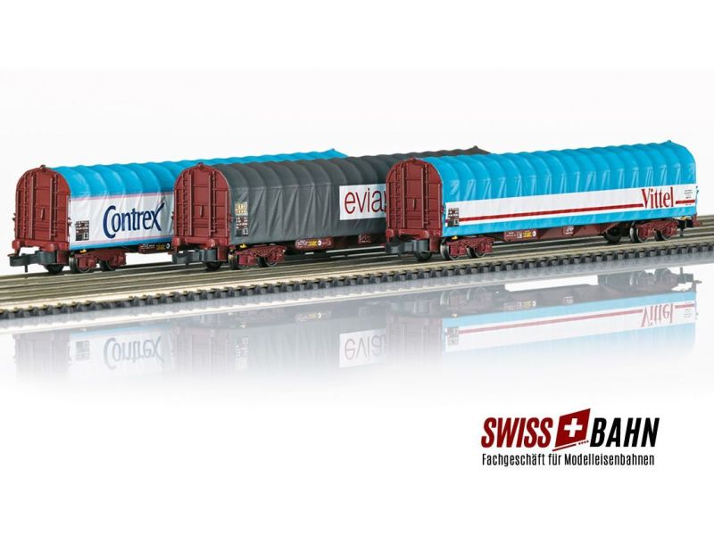 Märklin 82427 Set di carri con teloni scorrevoli EVIAN...