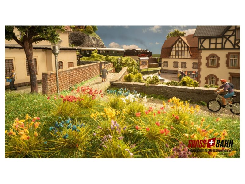 NOCH 06800 Fleurs sur touffes d'herbe, multicolore