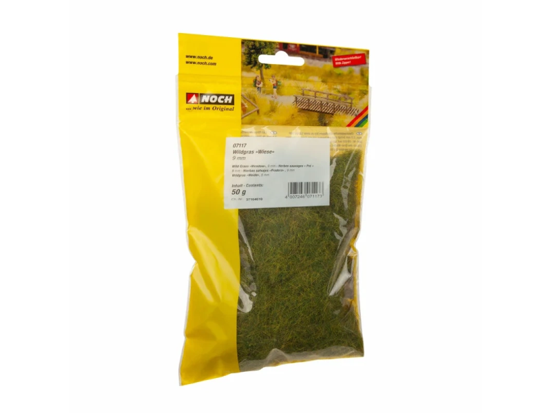 NOCH 07117 Erba selvatica 'Prato' 9mm, 50g (Ferrovia...