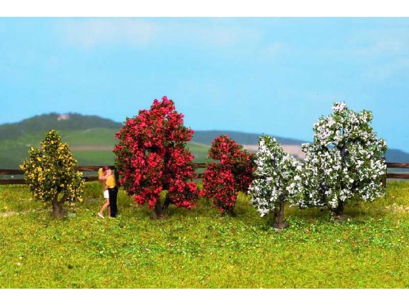 NOCH 25420 Ensemble de buissons, en fleurs 5 pièces