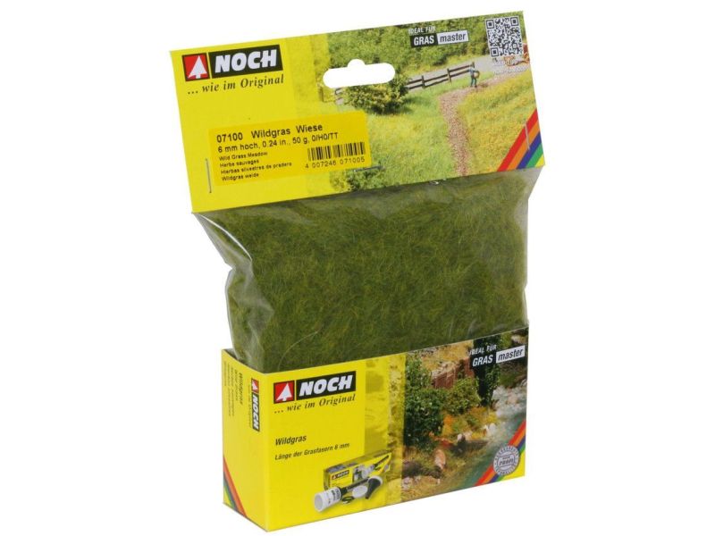 NOCH 07100 Erba selvatica prato 6mm, 50g (ferrovie in...