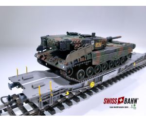 PIKO 96694-22 SBB Transportwagen CH- Leopard Panzer