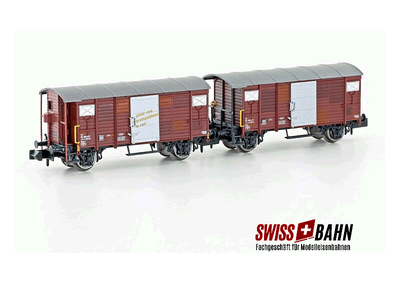 HOBBYTRAIN 24202 Carro merci FFS K2, set