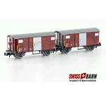 HOBBYTRAIN 24202 SBB Güterwagen K2, Set - Ansicht 1