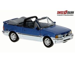 PCX 870157 Ford Escort IV Cabriolet, metallic-blau/silber - Ansicht 1