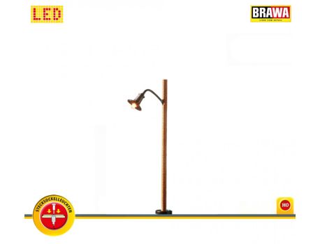 BRAWA 84061 Holzmastleuchte, Stecksockel, LED