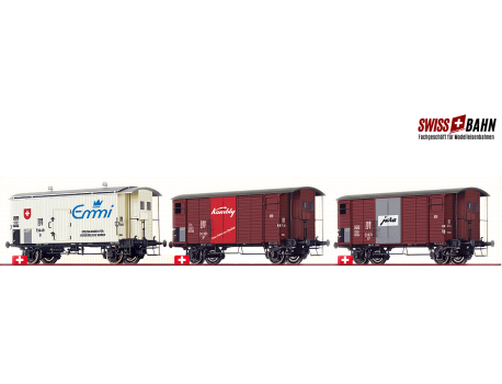 BRAWA 50882 SBB Güterwagen- Set 'Schweiz' AC